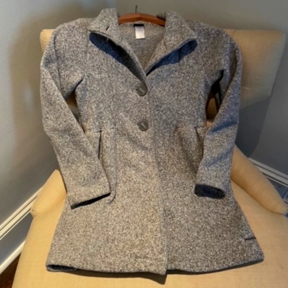 PATAGONIA Girls' Better Sweater Flared Peacoat Size L Grey